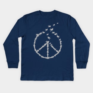 Peace is Freedom Kids Long Sleeve T-Shirt